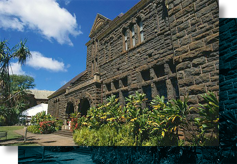 Historic Bishop Museum in Honolulu, showcasing Hawaiian culture and natural history